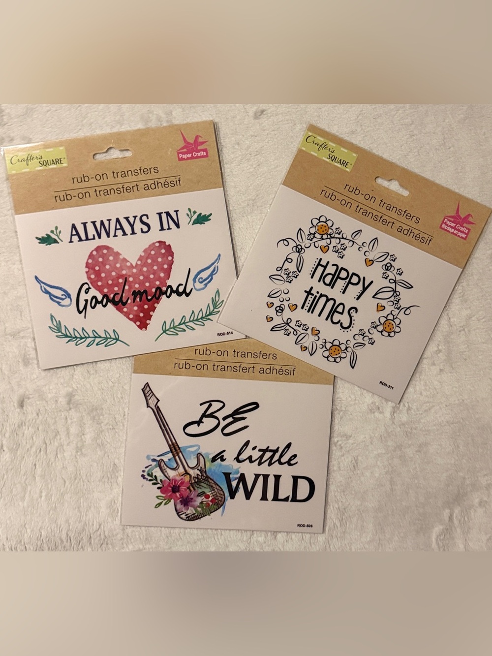 💜 Crafter’s Square Iron-On Transfers - 3 Packs